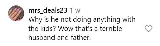 On the other hand, some claimed it was unacceptable, as one claimed: 'Oh, absolutely not!!  Let's promote a new standard and SHAME the incompetence of our husbands.  You deserve better!!'