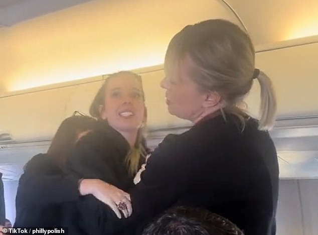 Following on from Tiffany Gomas' 'that motherf***** isn't real' saga, a new, unidentified 'airplane woman' was shared widely online on November 13.