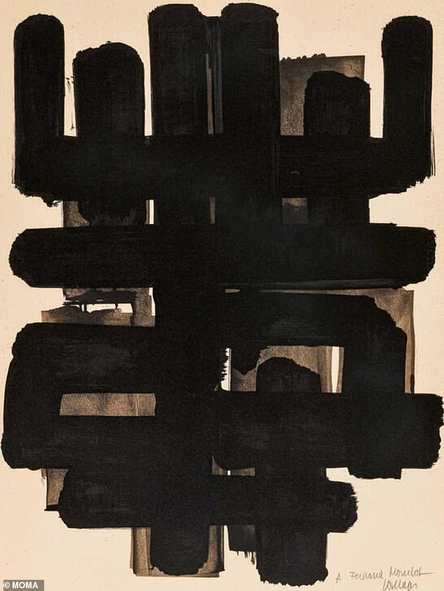 The abstract painting that the woman sold on Facebook is probably by the French artist Pierre Soulages