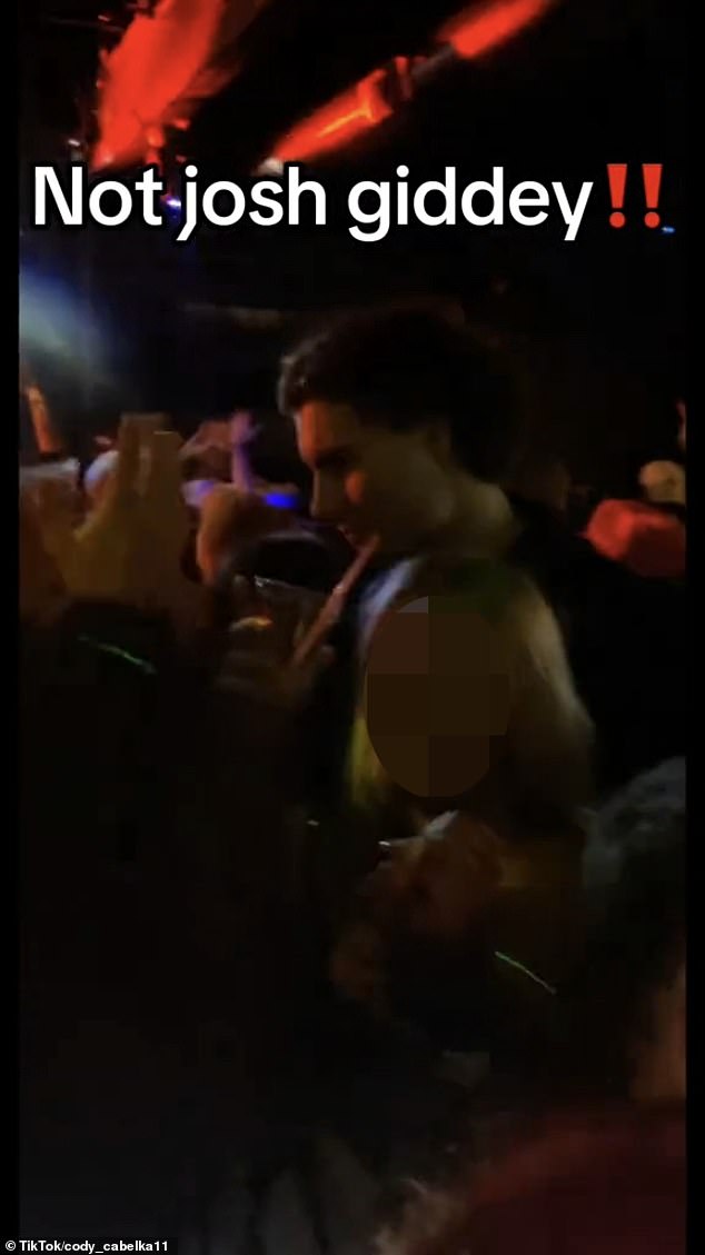 The video appears to show the 203cm tall Giddey and the young woman at the center of the allegations in a nightclub, where you must be at least 18 years old to enter