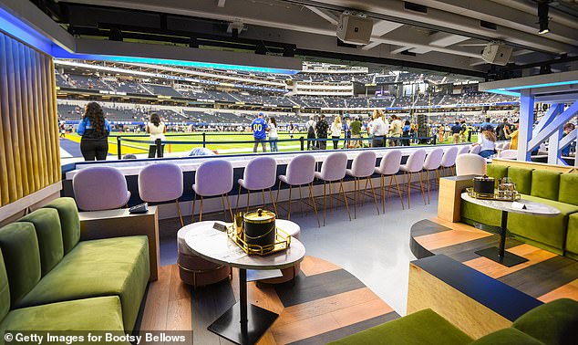 A general view of Bootsy Bellows is seen on opening day of SoFi Stadium in September 2021