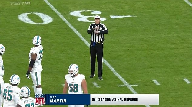 An NFL referee called a ruling in German during the Chiefs' victory over the Dolphins in Frankfurt