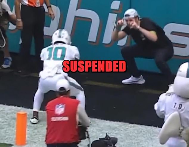 The NFL has suspended cameraman Kevin Fitzgibbons 