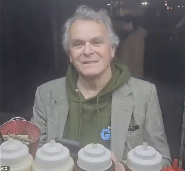 Stuart Seldowitz, 64, apologized last night after the videos went viral.  He threatened to report the young seller to the immigration authorities and labeled him a 'terrorist'.