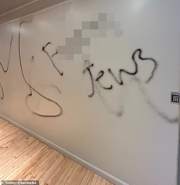 Last month, journalist Bari Weiss shared anti-Semitic graffiti left outside the Free Press offices in New York