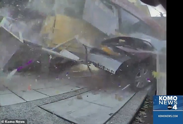 Footage captured by several traffic cameras captured the moments leading up to a tragic bus crash in Seattle