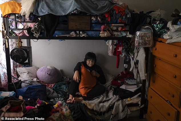 Deneffy Sánchez, 15, who shared a single bed with his mother, Lilian López, and three-year-old sister, Jennifer, was evicted from their apartment by their landlady in July, leaving the trio homeless again