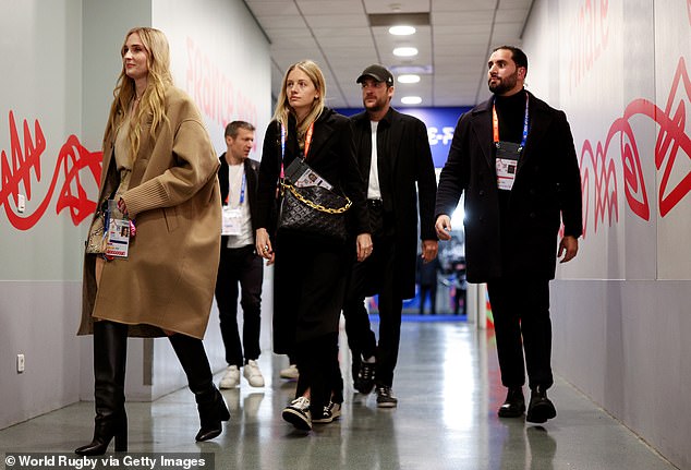 Sophie Turner got cozy with the aristocrat, 29, at Stade de France ahead of the Rugby World Cup final between New Zealand and South Africa on Saturday