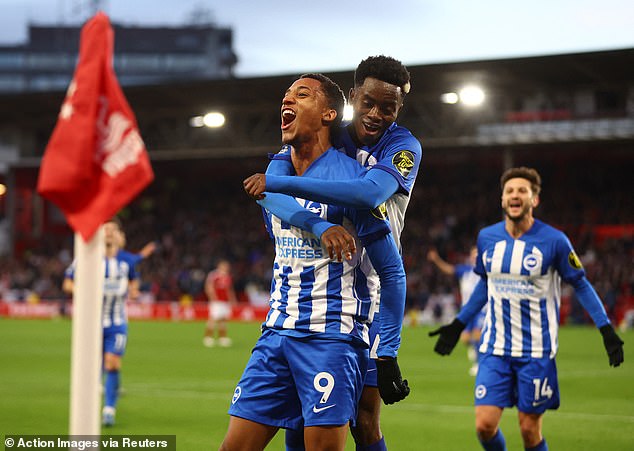 Joao Pedro scored a brace for Brighton to set up a thrilling win at Nottingham Forest