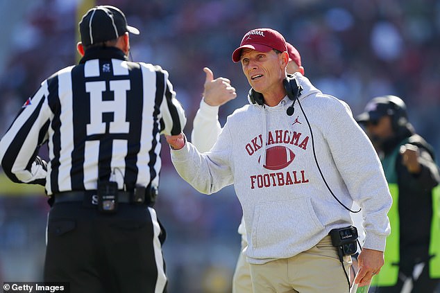 Oklahoma head coach Brent Venables helped his team to a 10-2 record this season in Norman