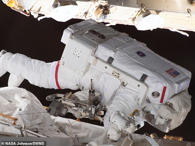 One giant panty for the woman NASA astronauts drop their