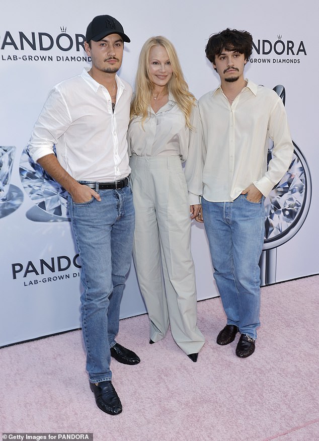 Collaborate: The second season concluded last month in October and also saw the actress helping her sons – Brandon, 27, and Dylan, 25 – renovate their newly purchased home in LA;  the trio seen in September in NYC