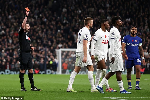 Tottenham showed a lack of discipline as Destiny Udogie and Cristian Romero were sent off