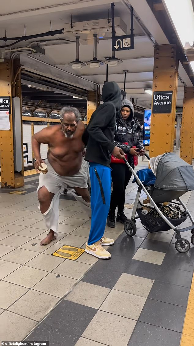 New York comedian Esteban Romero, performing as Dontarius, stole money from a Brooklyn subway station in a viral video