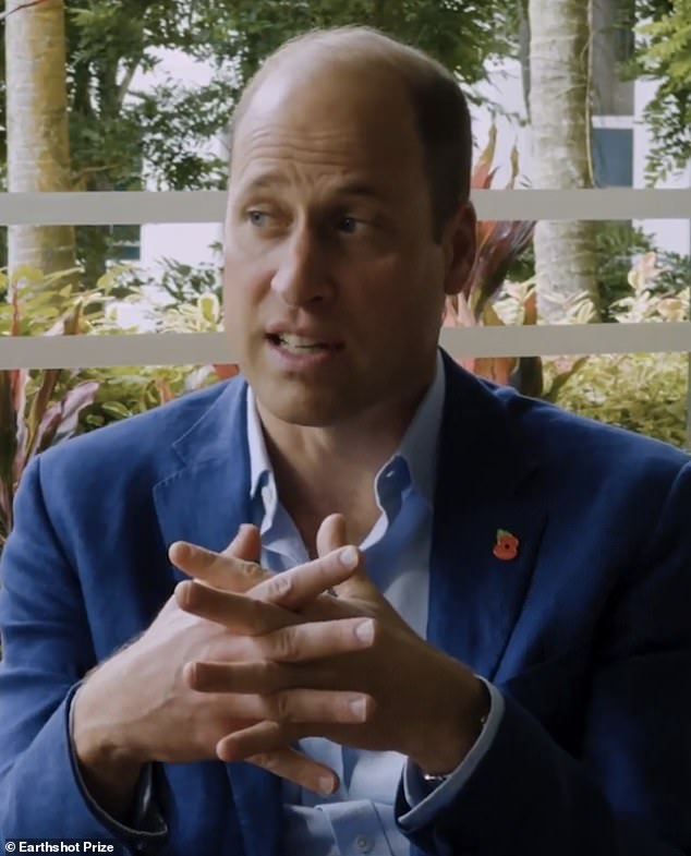 Prince William (pictured) admitted during a recent short interview that – among other questions – he prefers tea to coffee