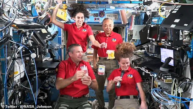 In a video posted by NASA's Johnson Space Center, NASA astronauts Yasmine Moghbeli and Loral O'Hara spoke alongside Andreas Mogensen of the European Space Agency and Satoshi Furukawa of the Japan Aerospace Exploration Agency.