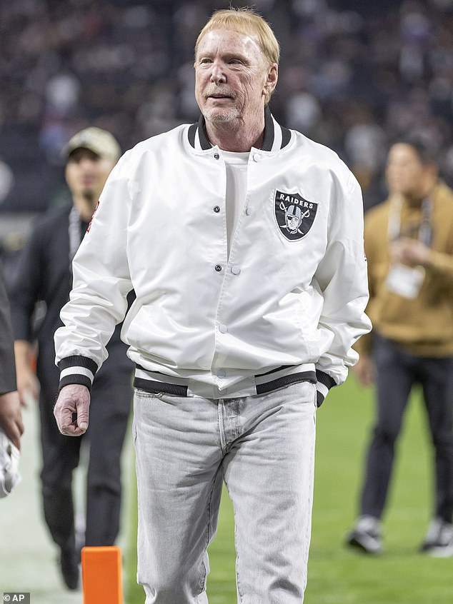 Raiders owner Mark Davis before the Raiders play the New York Jets on Nov. 12