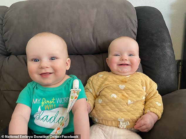 Timothy and Lydia Ridgeway pictured above as babies in 2023