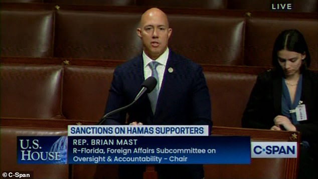 Rep.  Brian Mast spoke in the House of Representatives on Wednesday