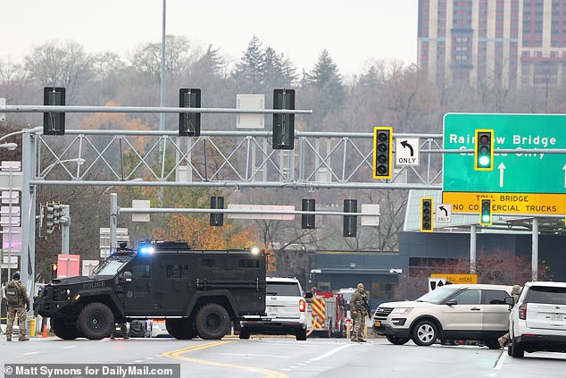 On Wednesday, a car exploded on the Rainbow Bridge near Niagara Falls, causing a massive explosion at a toll checkpoint that killed the vehicle's two occupants and injured a law enforcement officer.