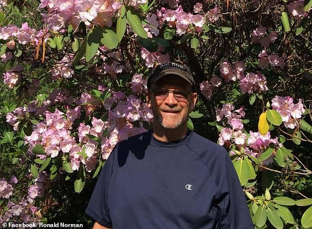 The 76-year-old assumed the black and blue lump on his right nipple was just a bruise, but when the lump remained, he sought a nurse and discovered it was a tumour.