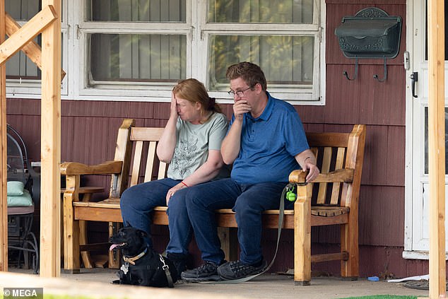 Rex Heuermann's estranged wife Asa Ellerup (left) and son Christopher (right) will take part in a Peacock/NBC docuseries about the investigation into the suspected serial killer, where they will reportedly be paid at least $1 million.