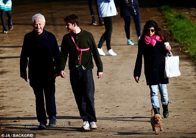 On the road!  Richard Curtis and his new wife Emma Freud were seen in public for the first time since their secret marriage was announced