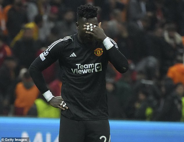 Andre Onana made two costly mistakes in Manchester United's draw against Galatasaray