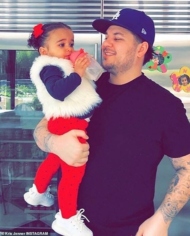 His girl: Rob Kardashian and Blac Chyna's daughter Dream turned seven years old on Friday