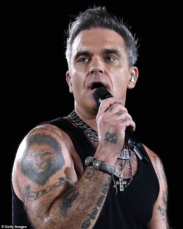 Robbie Williams is currently performing his XXV world tour to packed audiences across Australia, but not everyone is enjoying the show.  Pictured in 2022