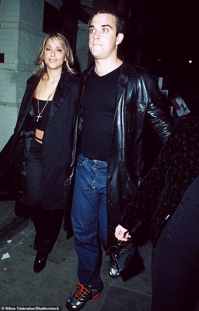 Looking back: Robbie Williams reflects on his turbulent relationship with All Saints star Nicole Appleton in his revealing new Netflix documentary (pictured together in 1998)