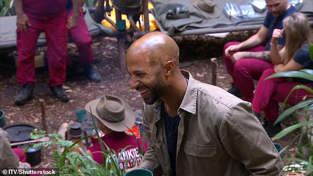 Sweet: It comes after Sunday night's episode of I'm A Celeb Marvin regaled the camp with the romantic story of how he proposed to wife Rochelle