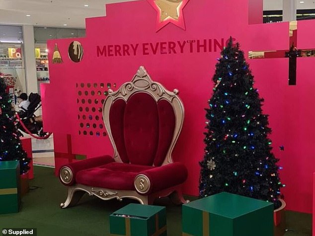 Shoppers have criticized Pacific Werribee shopping center for dropping the word 'Christmas' on a Christmas display