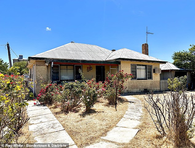 A three-bedroom house offering 'cheap country living' at 8-10 Penny Street in Serviceton, Victoria, has just hit the market for $65,000