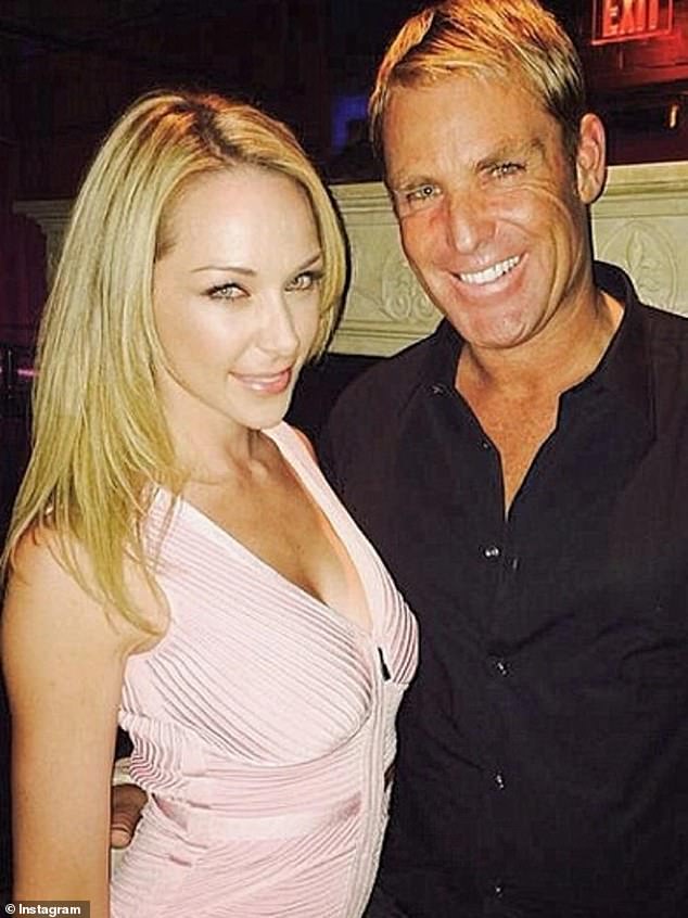 Emily Scott revealed how her mother broke the news to her that ex-boyfriend and cricketer Shane Warne had passed away on March 4, 2022 (pictured together)