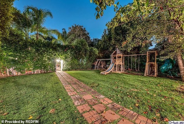 The Studio City home sits on a three-quarter acre lot