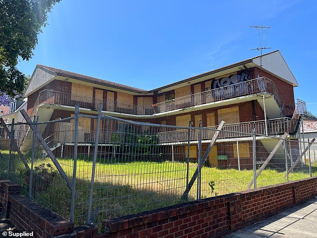 An abandoned two-storey apartment building in inner-city Sydney (pictured) has highlighted that there are more abandoned houses in Australia than available to rent