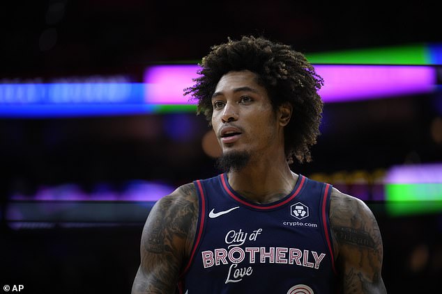 Philadelphia played without Kelly Oubre Jr.  after he broke a rib when he was hit by a car on Saturday