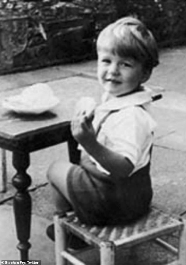 Honest: The beloved TV star said that after first indulging in sweets, he eventually turned to tobacco and then to class A drugs that Stephen imagined as a child)