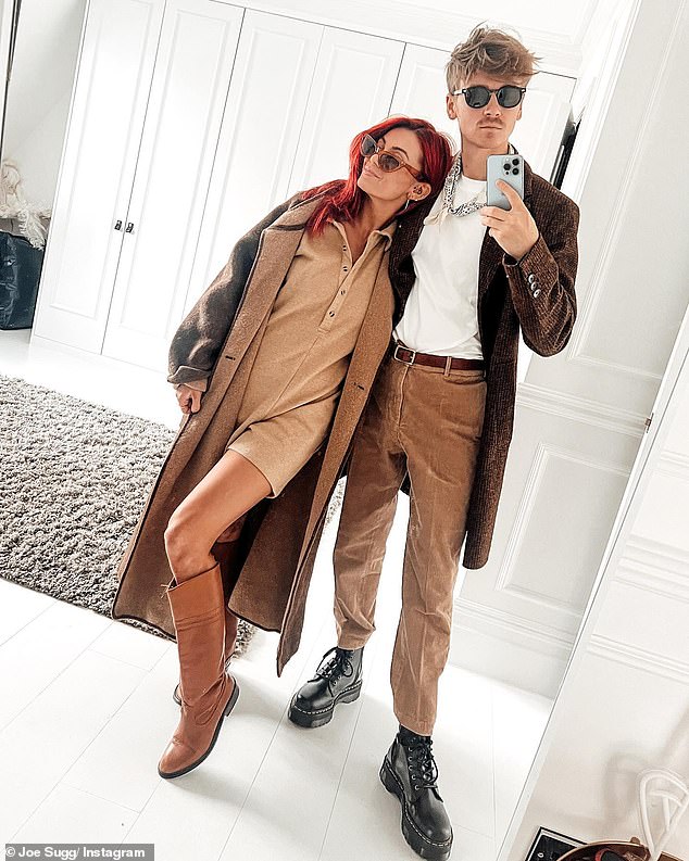 Couple: Dianne Buswell, 34, has said her boyfriend Joe Sugg, 32, 'supports' her close friendship with her Strictly Come Dancing partner Bobby Brazier (Dianne and Joe pictured)