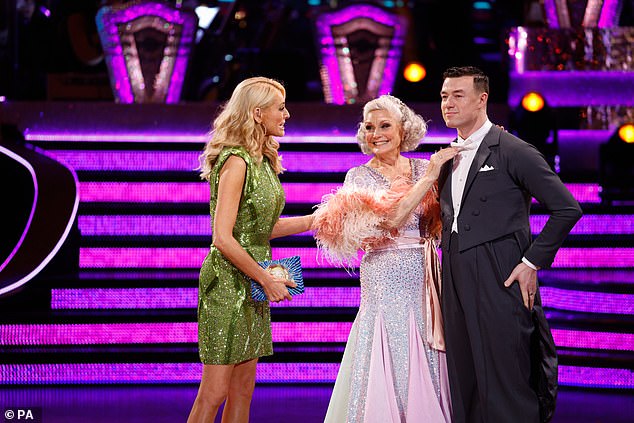 It's over: Angela Rippon was the eighth celebrity eliminated from Strictly Come Dancing 2023 after Sunday's dreaded dance-off