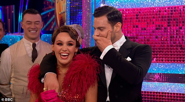 Top girl: Ellie Leach and her professional dance partner Vito Coppola topped the Strictly Come Dancing leaderboard for the second week in a row on Saturday evening