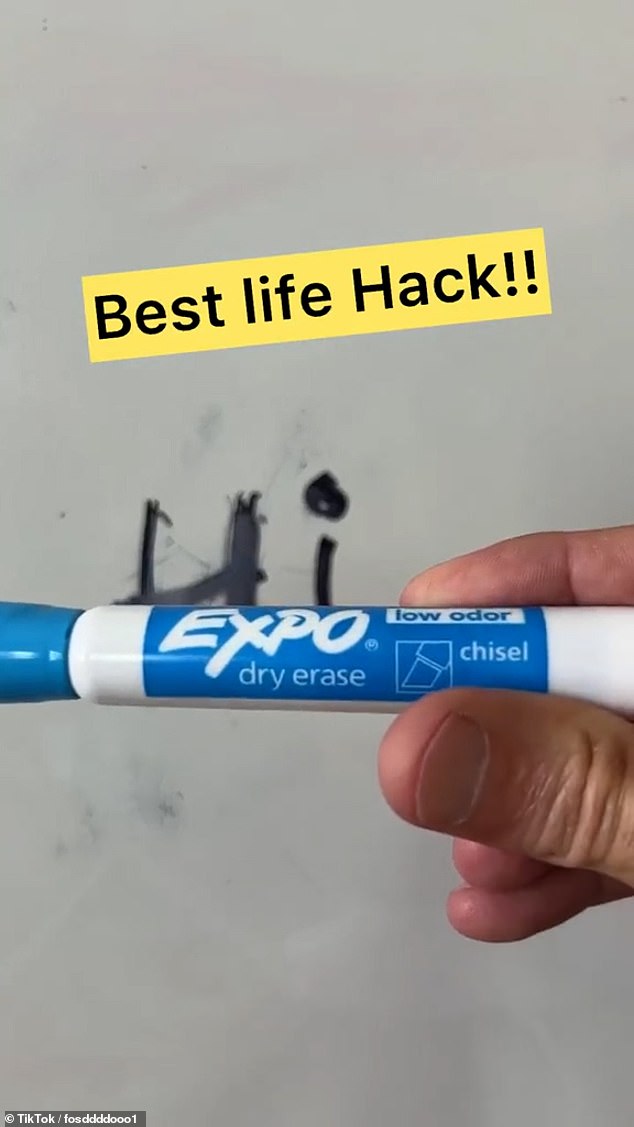 A video posted by TikTok user @fosddddooo1 has shown a seemingly ingenious way to remove the notoriously stubborn stain from a highlighter