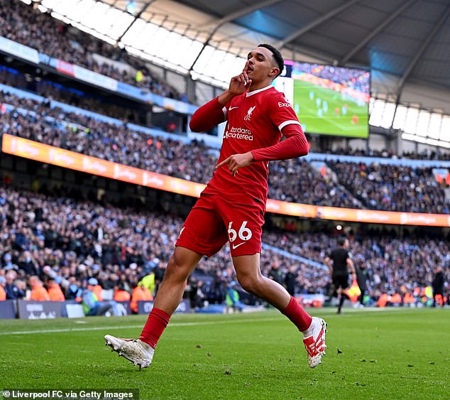 Alexander-Arnold earned his side a point after scoring the equalizer for the home side with ten minutes to go