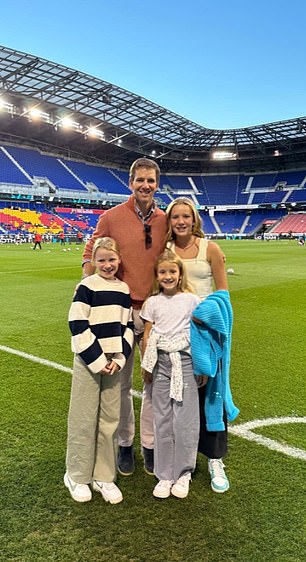 Manning's three daughters – Ava, Lucy, Caroline – seem more interested in football