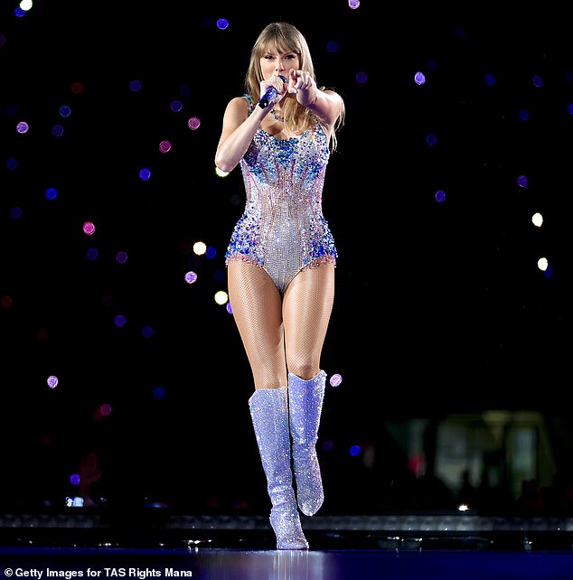 Big love: Taylor Swift started the Sao Paulo leg of her Eras Tour concerts in Brazil with a big show of love for her fans