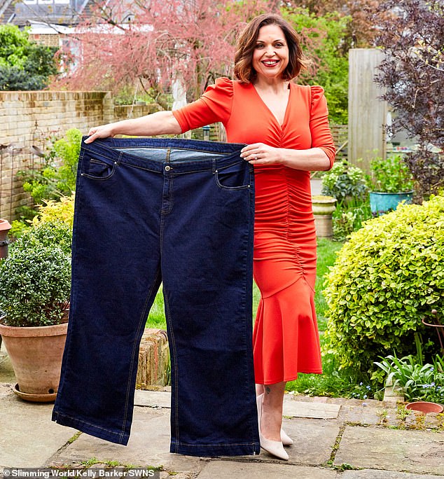 Kelly Barker (pictured), 43, once weighed more than 28 stone and feared she would die if she opted for bariatric surgery