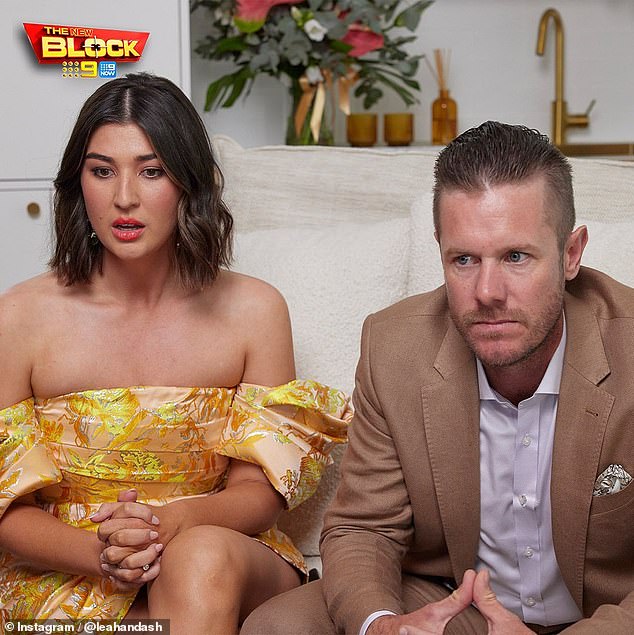 Leah and Ash are still looking for a buyer after their disastrous auction on The Block earlier this month.  Pictured: The couple seen during the show's season finale