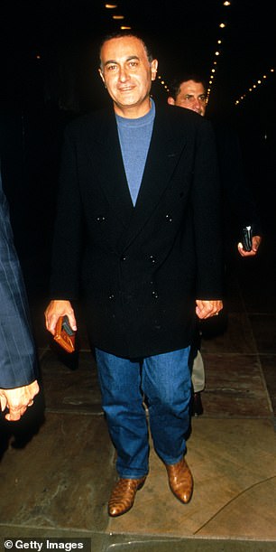 As he was: Dodi pictured in New York City on August 19, 1997, just days before he and Princess Diana were tragically killed in a car crash in Paris on August 31