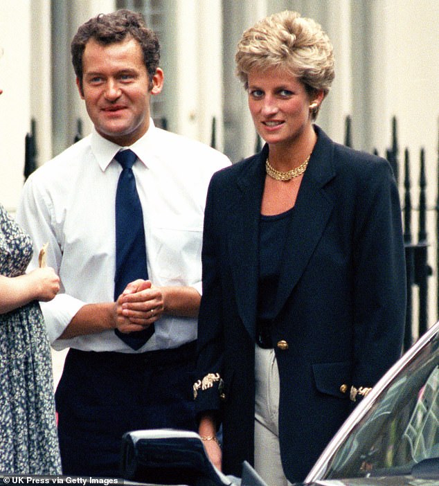 Former butler to Princess Diana (left), Paul Burrell (right) has rejected the latest Netflix series The Crown.  Above, the couple is pictured in London in 1994